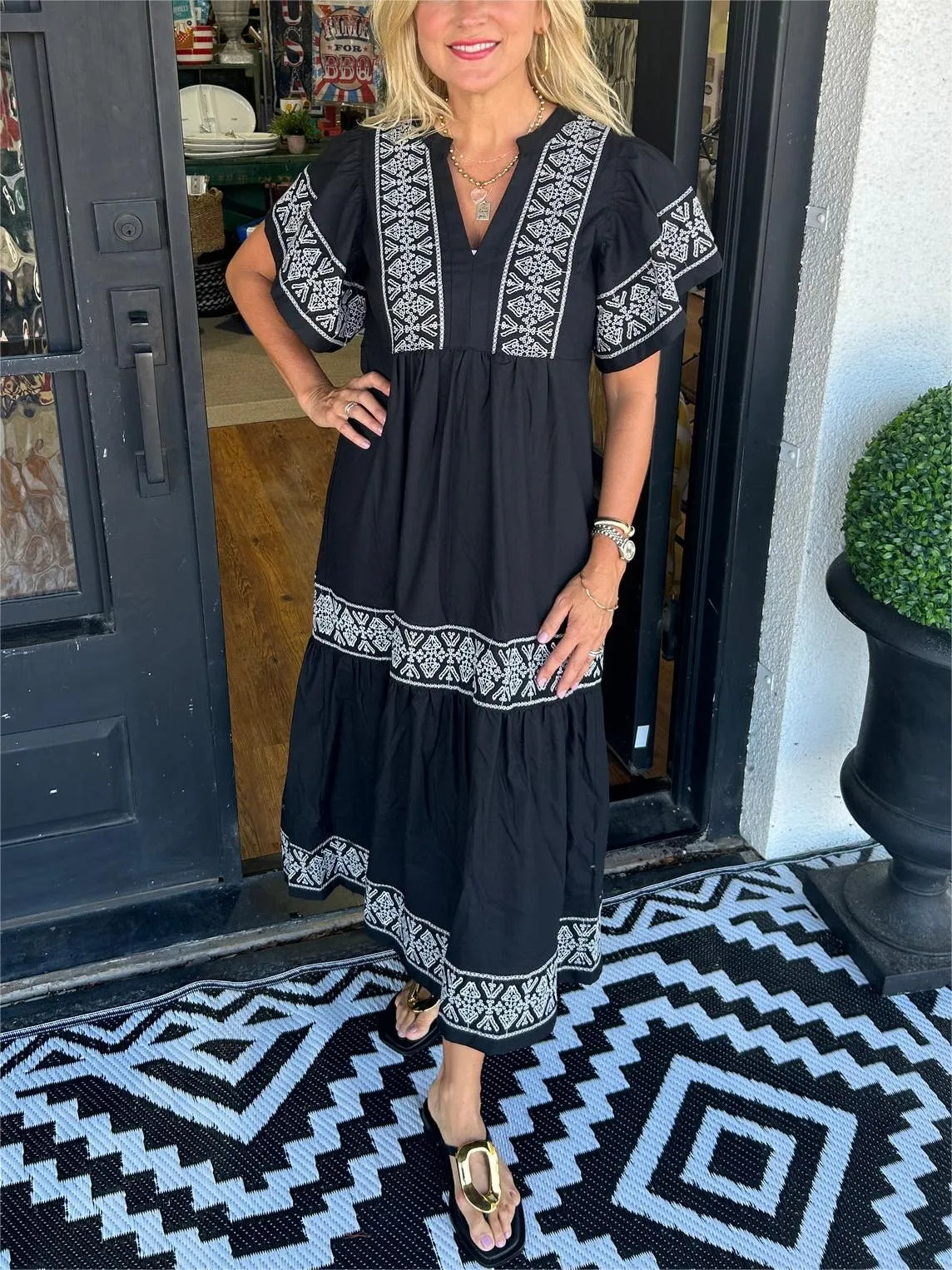 LB | Sukienka maxi boho