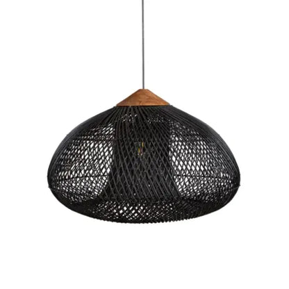 Japandi - oświetlenie w stylu wabi-sabi, lekka lampa bębnowa z wiszącym abażurem