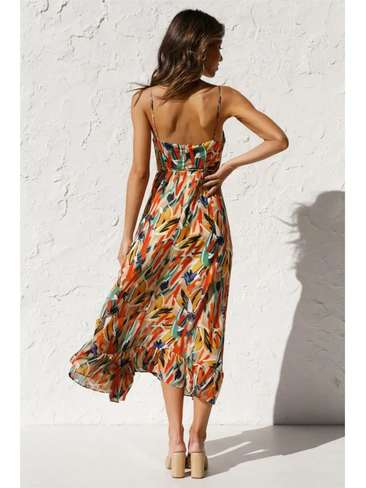 LB | Stylowa elegancka sukienka midi