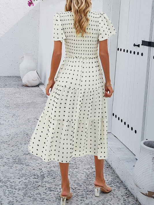 LB | Smocked midi dress