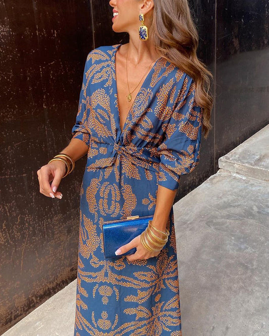 LB | Twist Elegance Midi Dress
