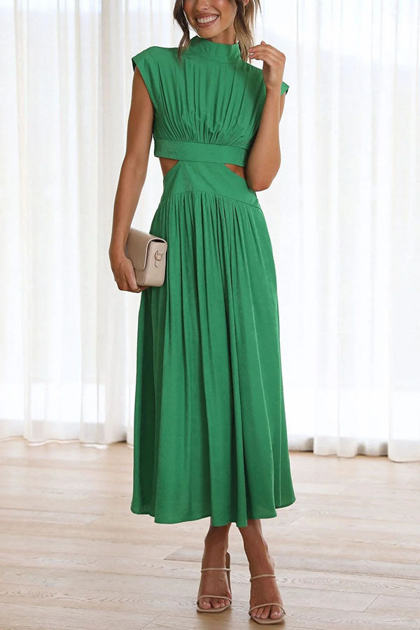 LB | Light of My Life Pocket Holiday Midi Dress z wycięciem w talii