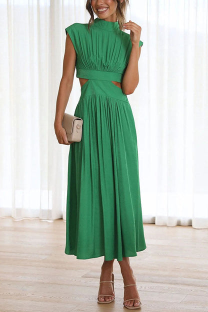 LB | Light of My Life Pocket Holiday Midi Dress z wycięciem w talii