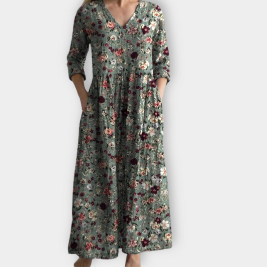 LB | Boho maxi sukienka z miękkiego materiału premium