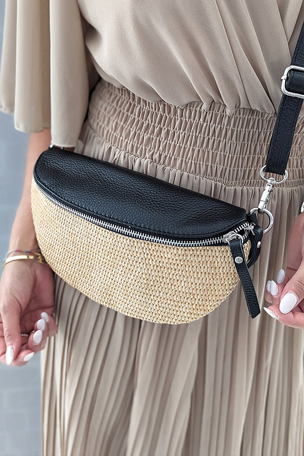 LB | Kombinezon Delightful Day Smocked waist z plisowaną szeroką nogawką