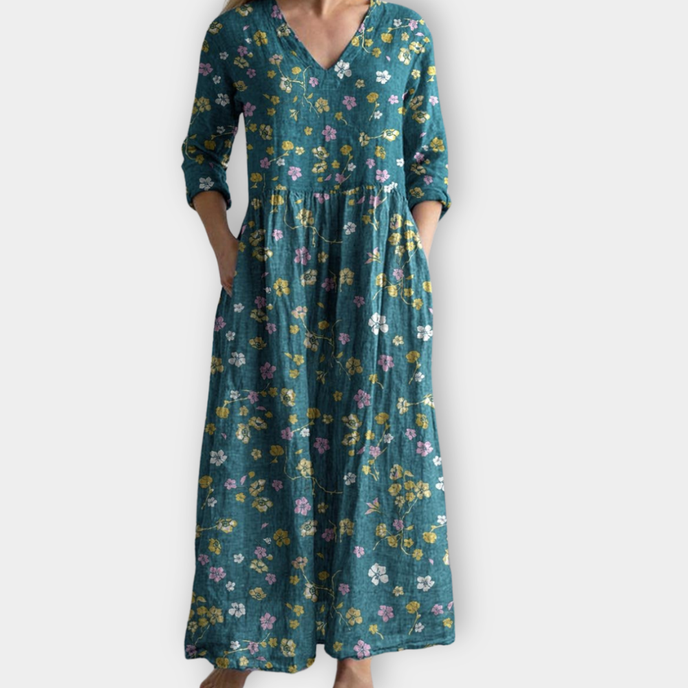 LB | Boho maxi sukienka z miękkiego materiału premium