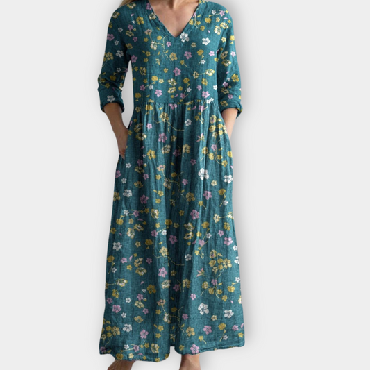 LB | Boho maxi sukienka z miękkiego materiału premium