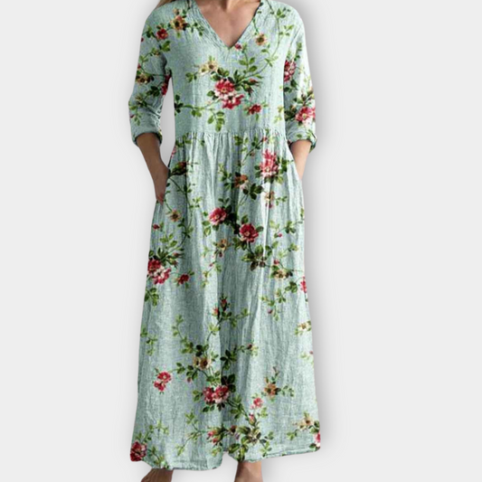 LB | Boho maxi sukienka z miękkiego materiału premium
