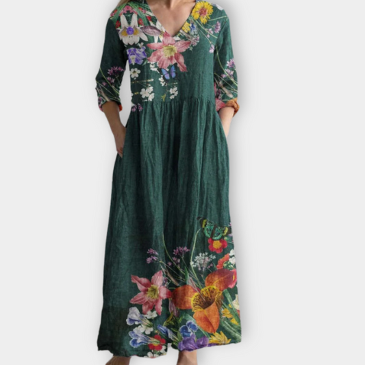LB | Boho maxi sukienka z miękkiego materiału premium