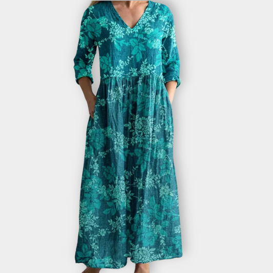 LB | Boho maxi sukienka z miękkiego materiału premium