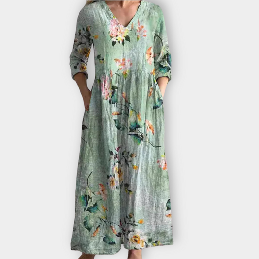 LB | Boho maxi sukienka z miękkiego materiału premium