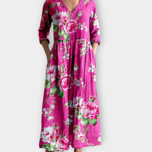 LB | Boho maxi sukienka z miękkiego materiału premium