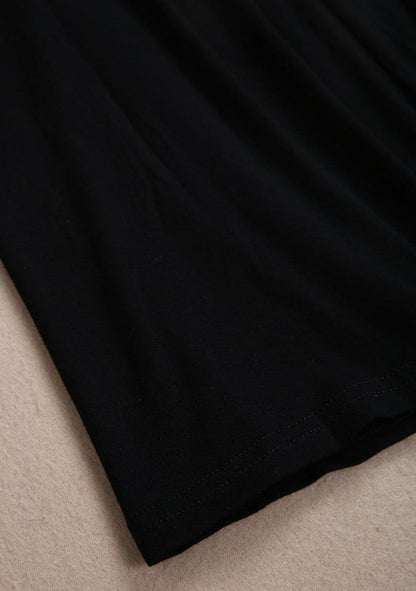 LB | Jet Black Twisted High Halter Sukienka mini bez rękawów