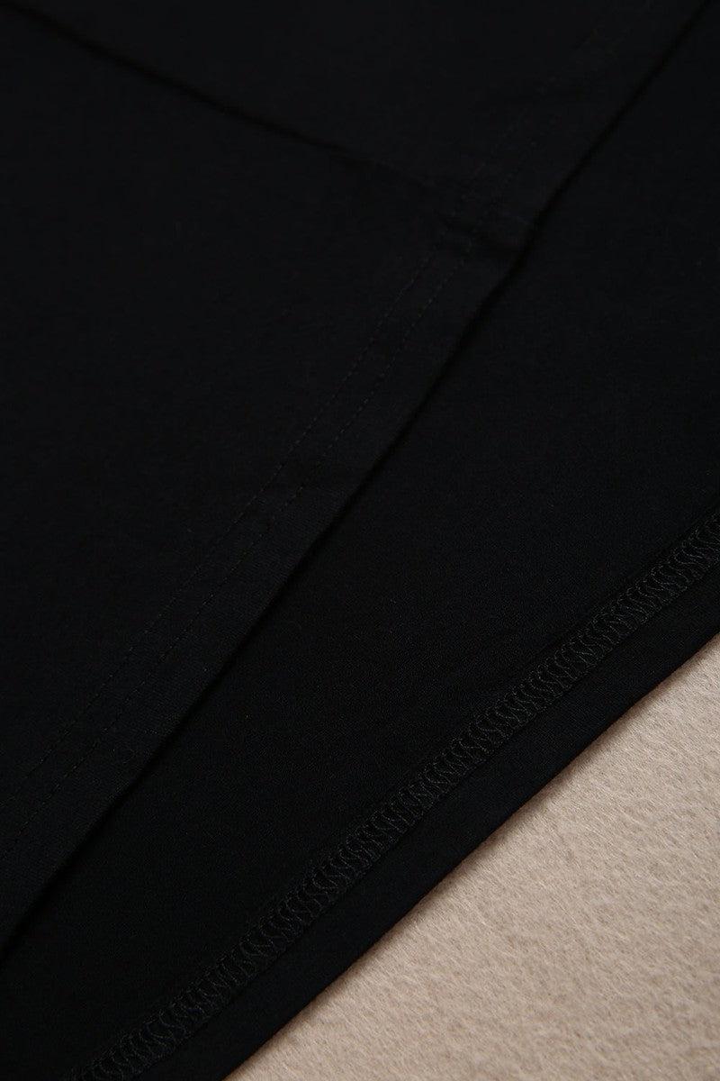 LB | Jet Black Twisted High Halter Sukienka mini bez rękawów