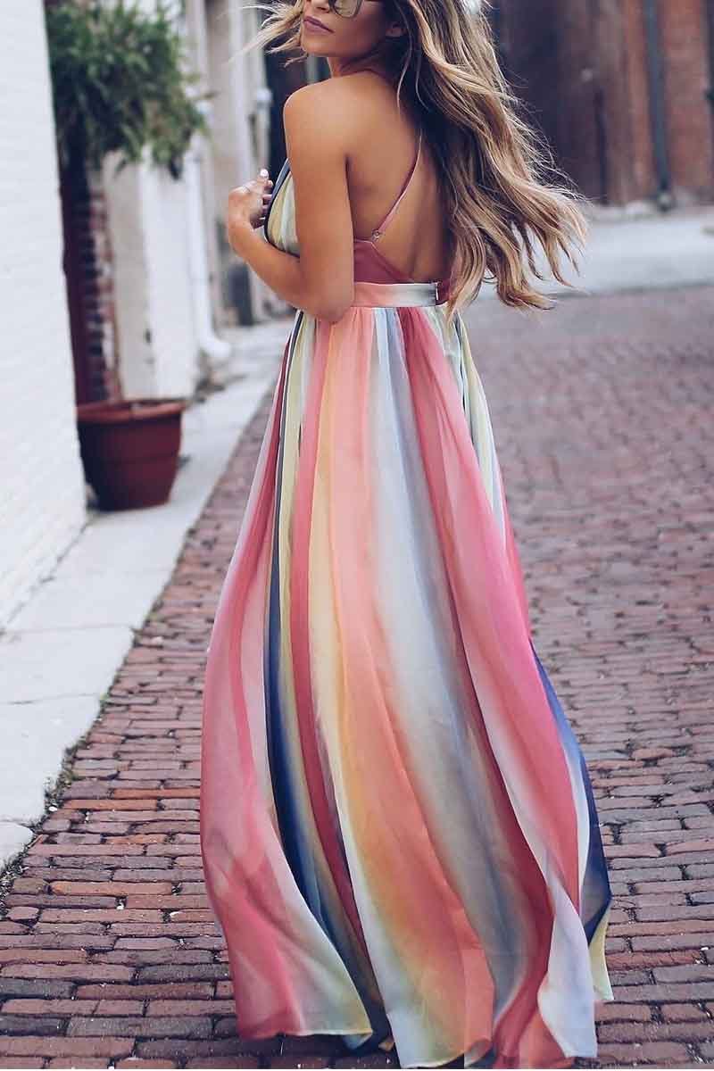 LB | Sukienka maxi Florcoo z nadrukiem w stylu boho