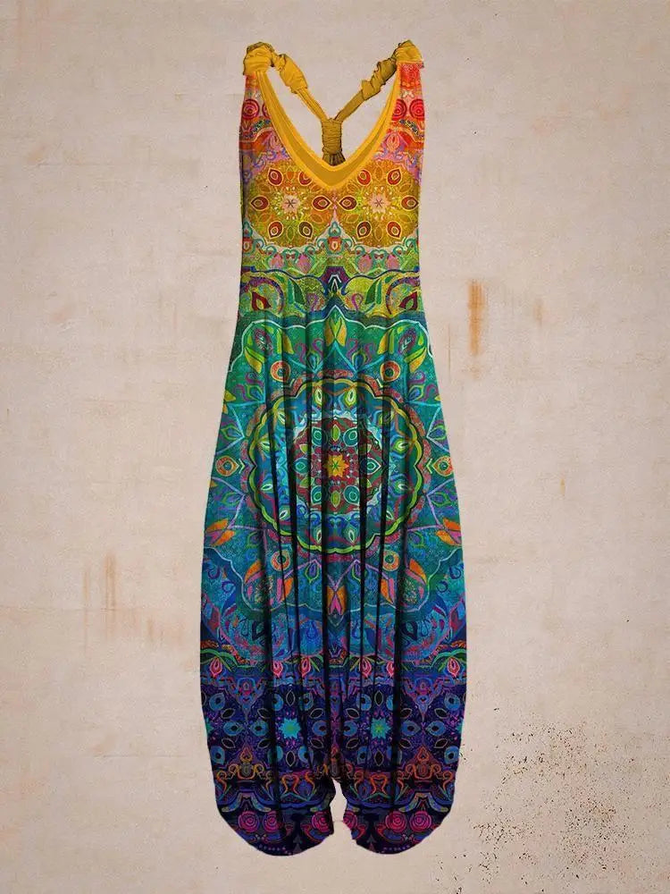 LB | Swobodny kombinezon w stylu boho