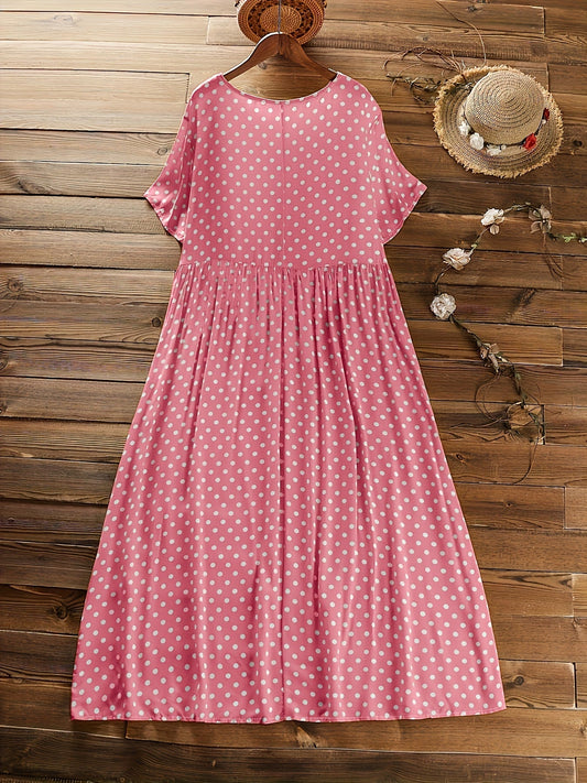 LB | Vintage Dot Maxi Dress