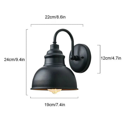 VintageGlow - Retro lampa ścienna do zastosowań zewnętrznych