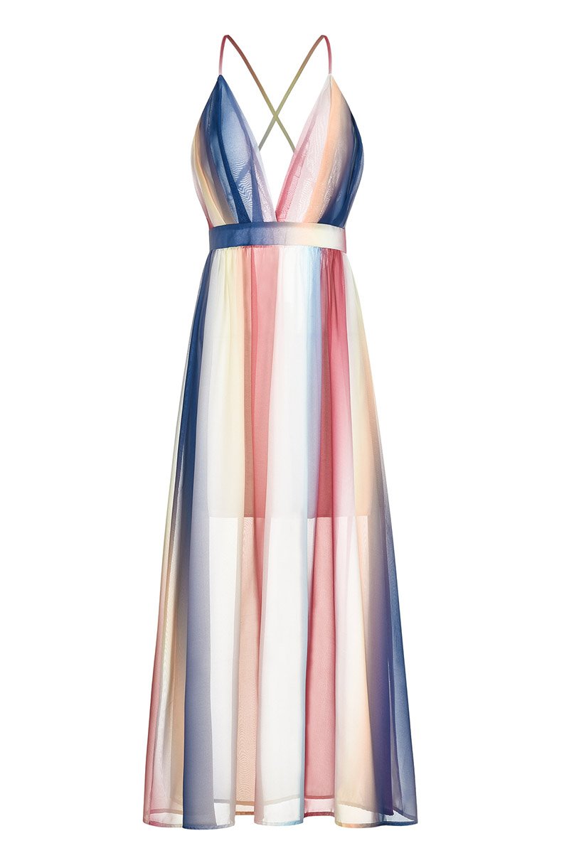 LB | Sukienka maxi Florcoo z nadrukiem w stylu boho