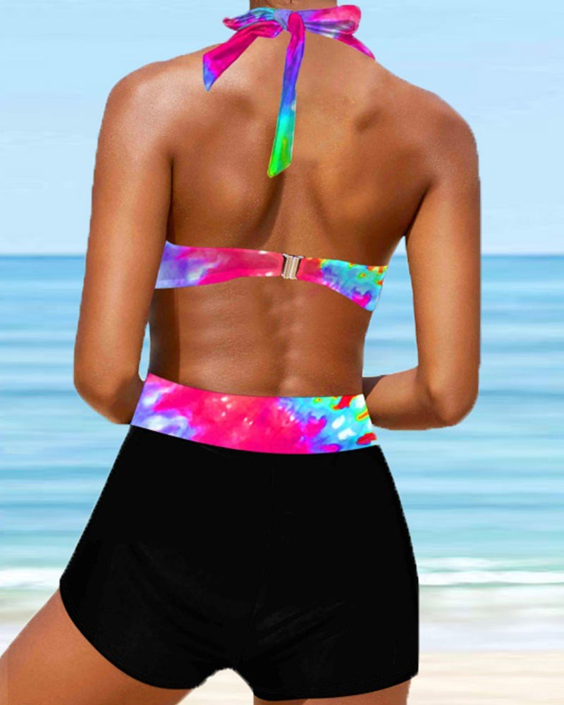 LB | Neckholder Crossbikini med Band