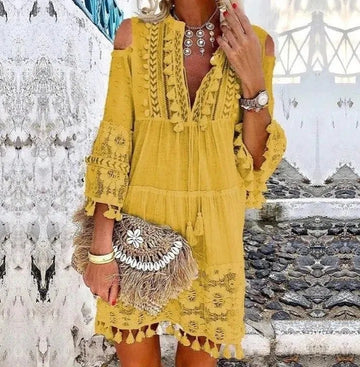 LB | Koronkowa sukienka mini boho