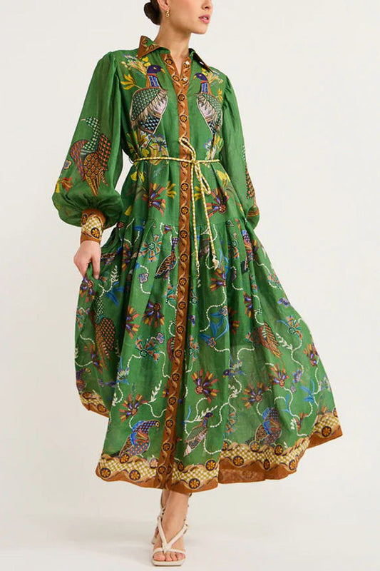 LB | Sukienka midi Majestic Garden