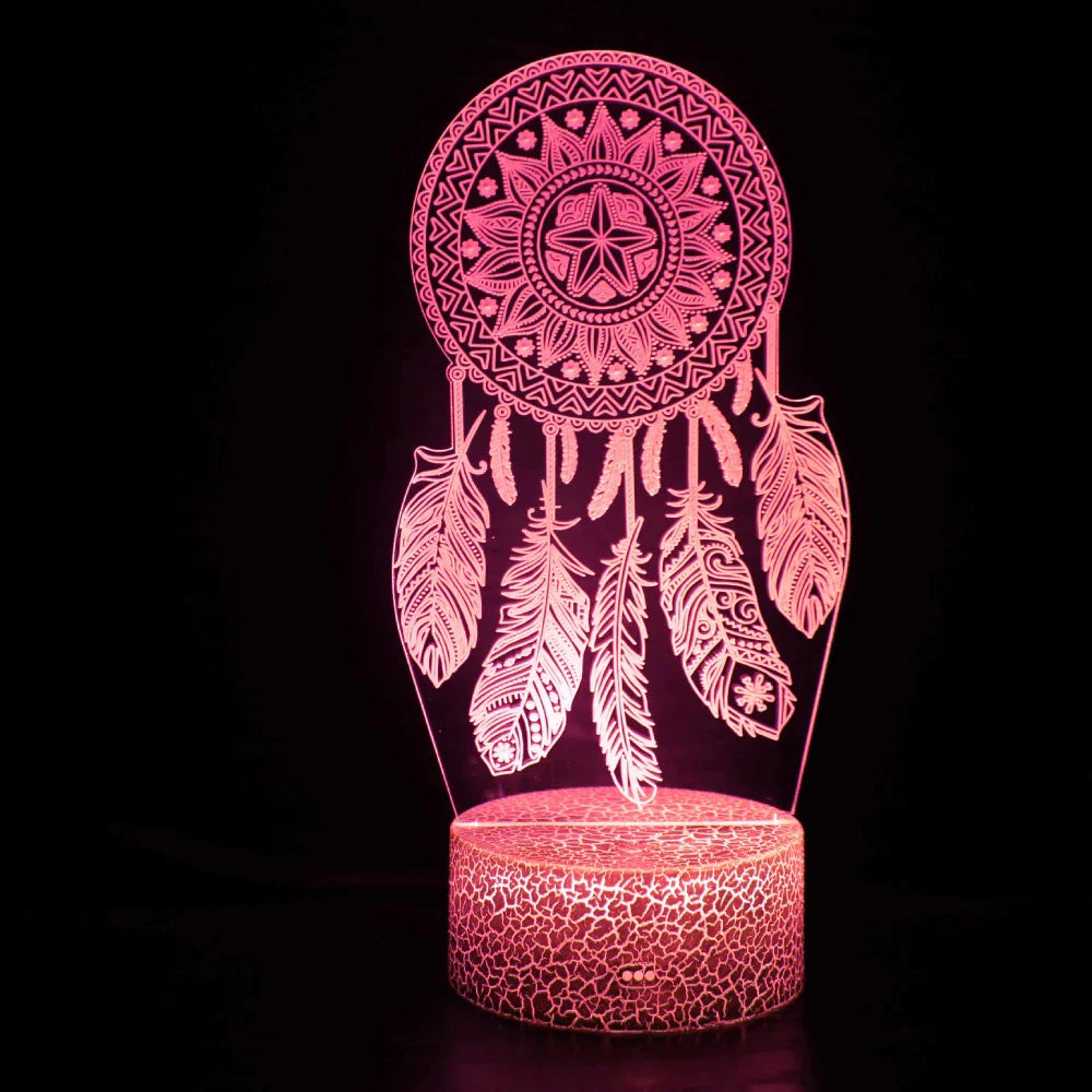 3DDecor - Lampa z łapaczem snów
