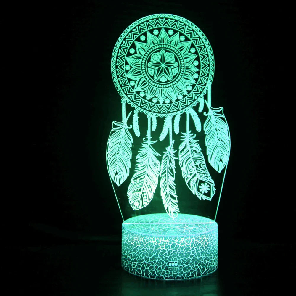 3DDecor - Lampa z łapaczem snów