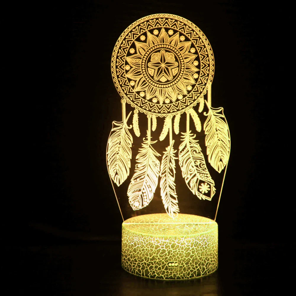3DDecor - Lampa z łapaczem snów