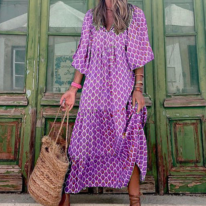 LB | Nadmorski urok boho maxi sukienka