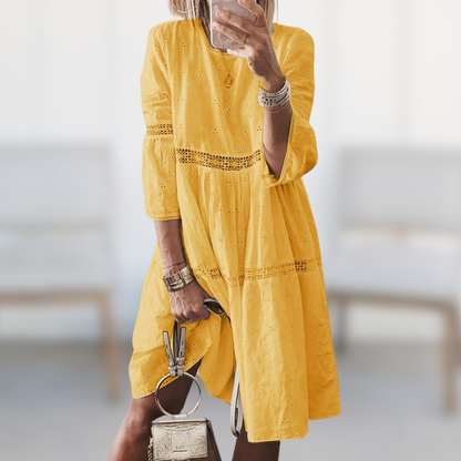 LB | Haftowana sukienka midi Breeze