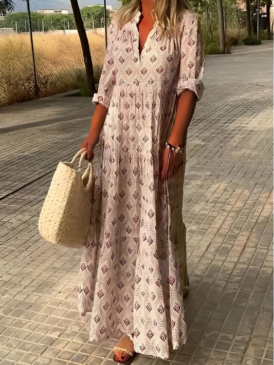 LB | Damska sukienka maxi w stylu vintage