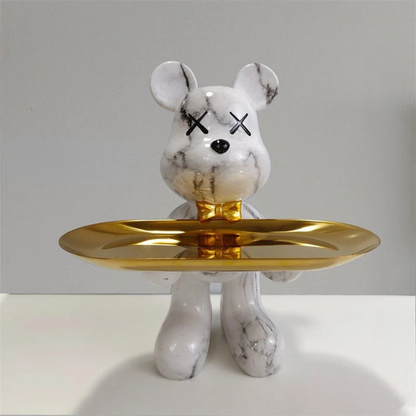 CraftBear - statuetka niedźwiedzia z tacą