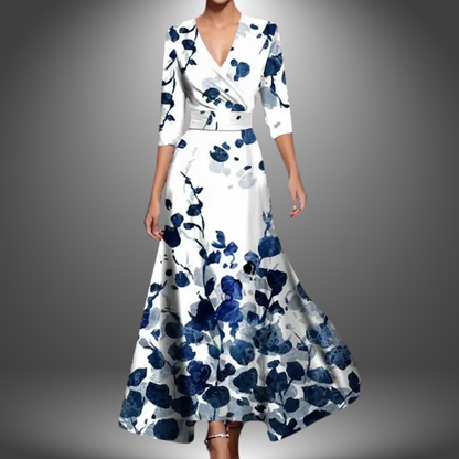 LB | Stylowa sukienka maxi w kwiaty