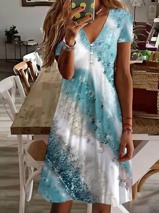 LB | Maxi sukienka V-neck casual regular fit AC10055