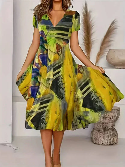 AS | Letnia sukienka w stylu boho z dekoltem w szpic