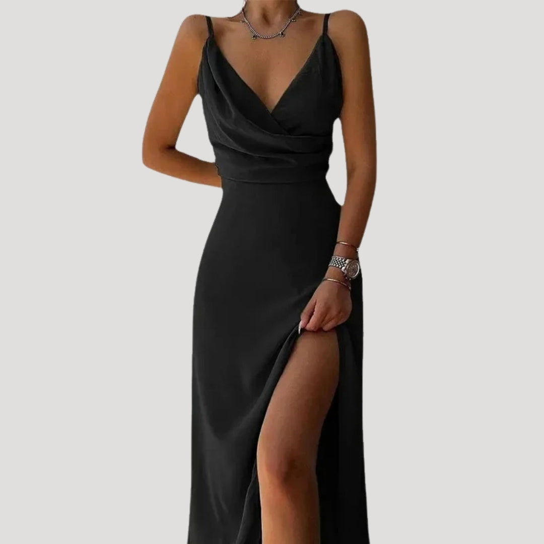 LB | Damska letnia sukienka maxi w kwiaty