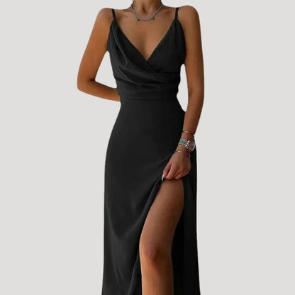 LB | Damska letnia sukienka maxi w kwiaty