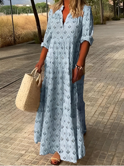 LB | Damska sukienka maxi w stylu vintage