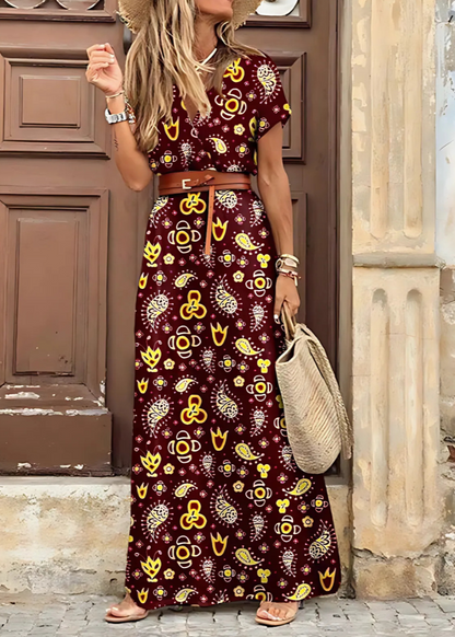 LB | Elegancka sukienka maxi w stylu boho