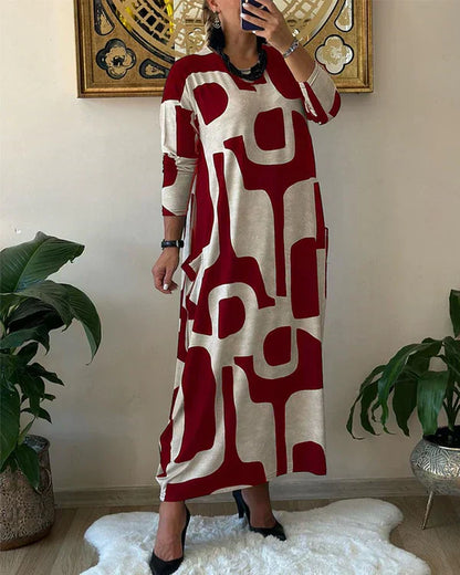 LB | Maxi dress art print