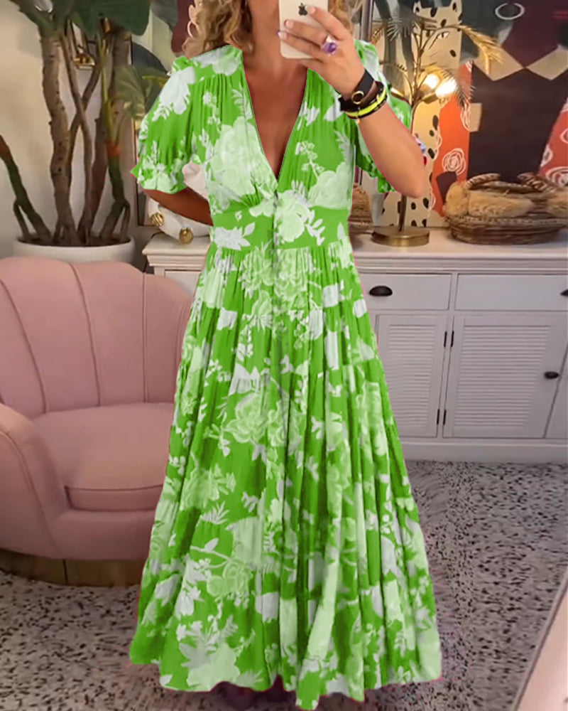 LB | Bloom Cascade sukienka maxi