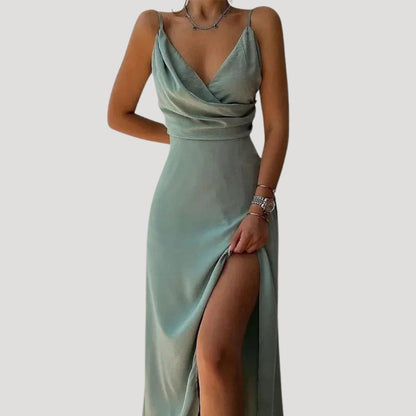 LB | Damska letnia sukienka maxi w kwiaty