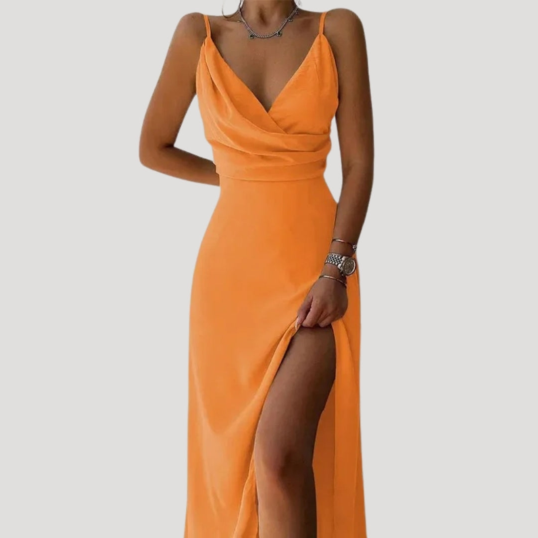 LB | Damska letnia sukienka maxi w kwiaty