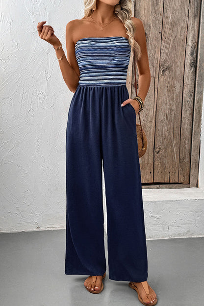 LB | Fashion Beadeau Stripe Casualowy kombinezon bez rękawów