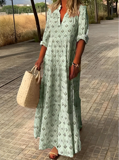 LB | Damska sukienka maxi w stylu vintage
