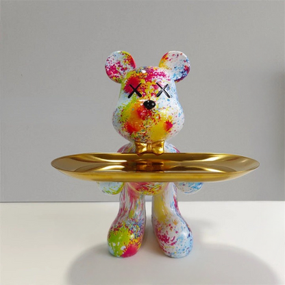 CraftBear - statuetka niedźwiedzia z tacą