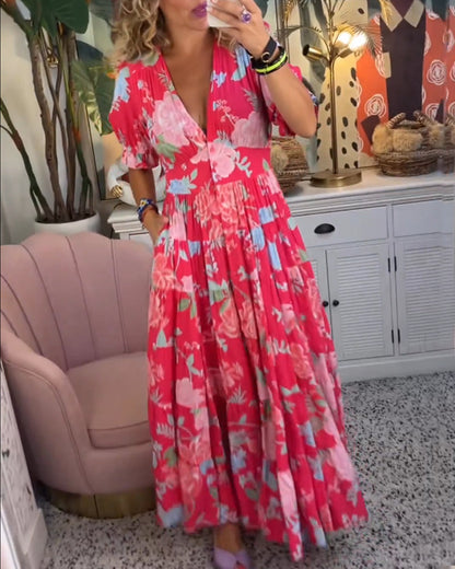 LB | Bloom Cascade sukienka maxi
