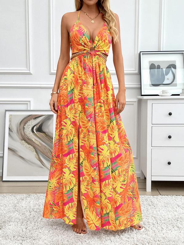 LB | Promienna sukienka maxi w kwiaty