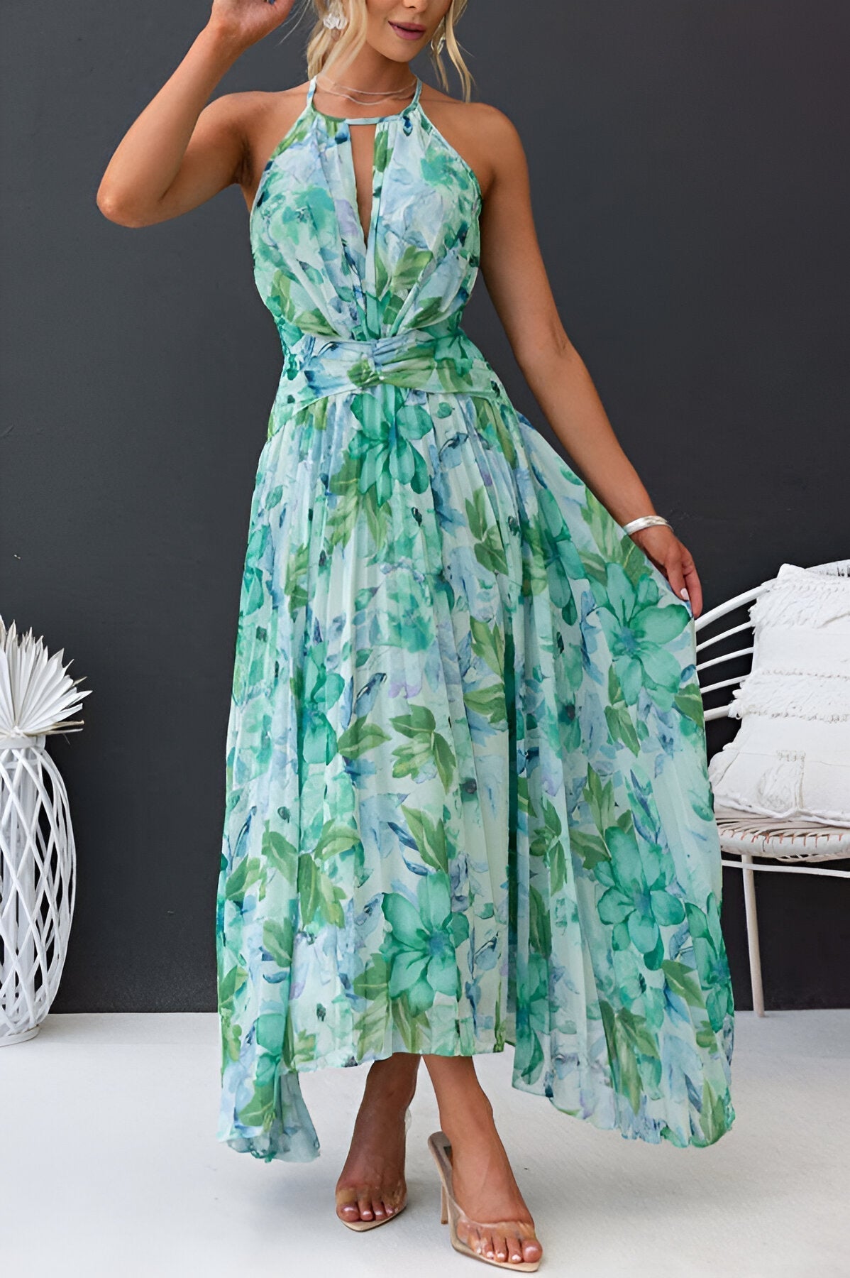 LB | Sukienka maxi Elegancka lekkość